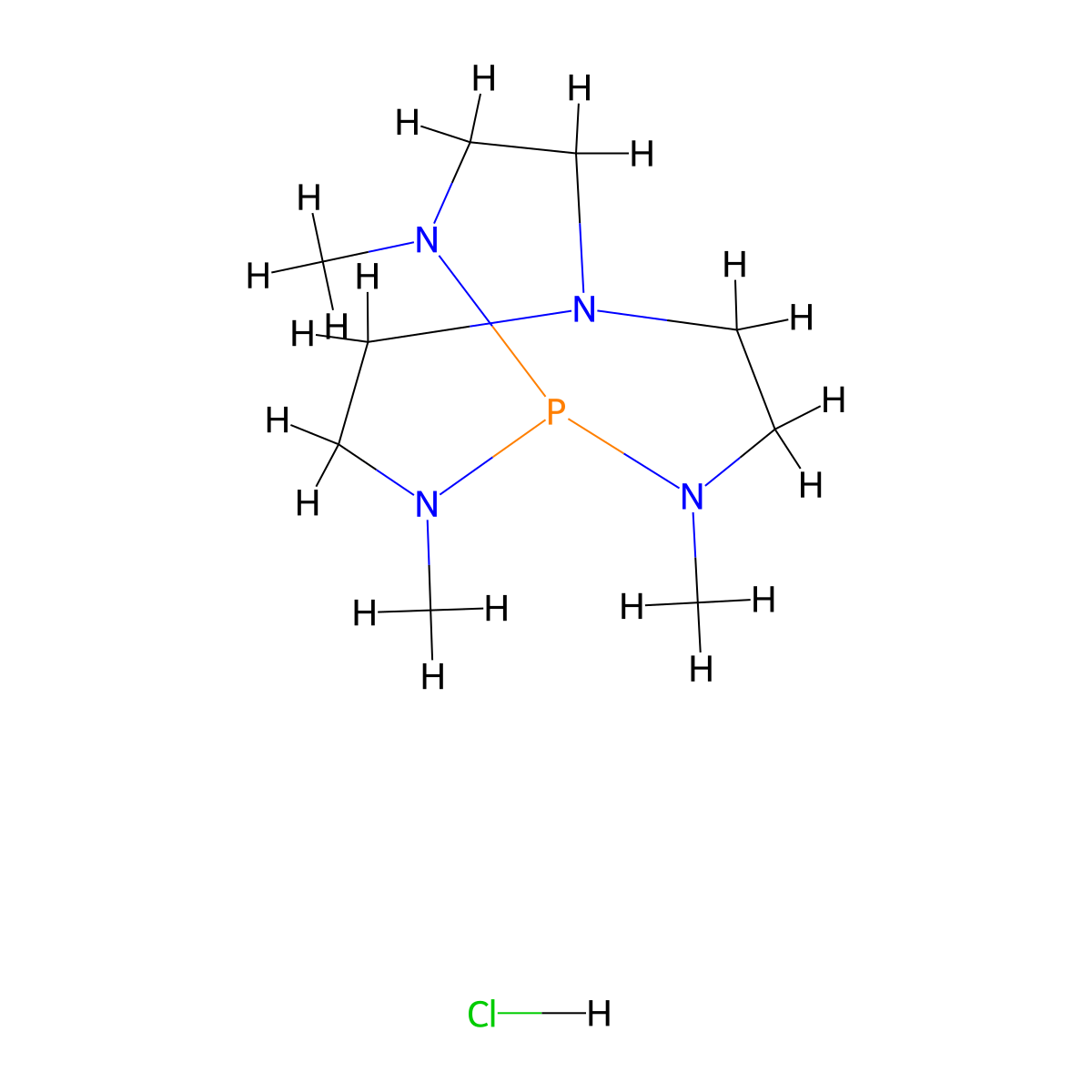 2,8,9-Trimethyl-2,5,8,9-tetraaza-1-phosphabicyclo[3.3.3]undecane hydrochloride molecular structure, CAS 138800-17-6