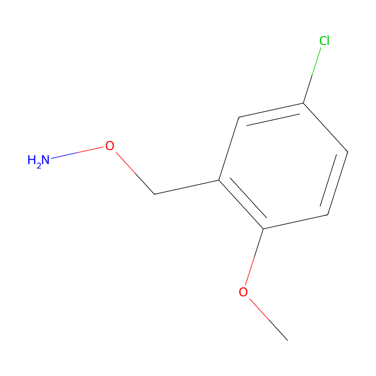 o-(5-Chloro-2-methoxybenzyl)hydroxylamine molecular structure, CAS 1388024-78-9