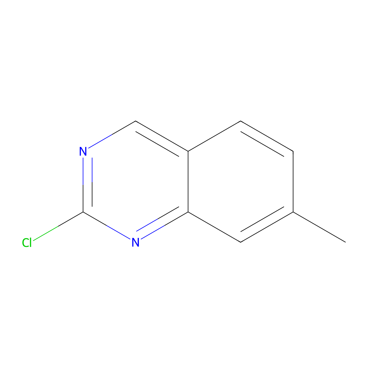 2-Chloro-7-methylquinazoline molecular structure, CAS 1388025-87-3