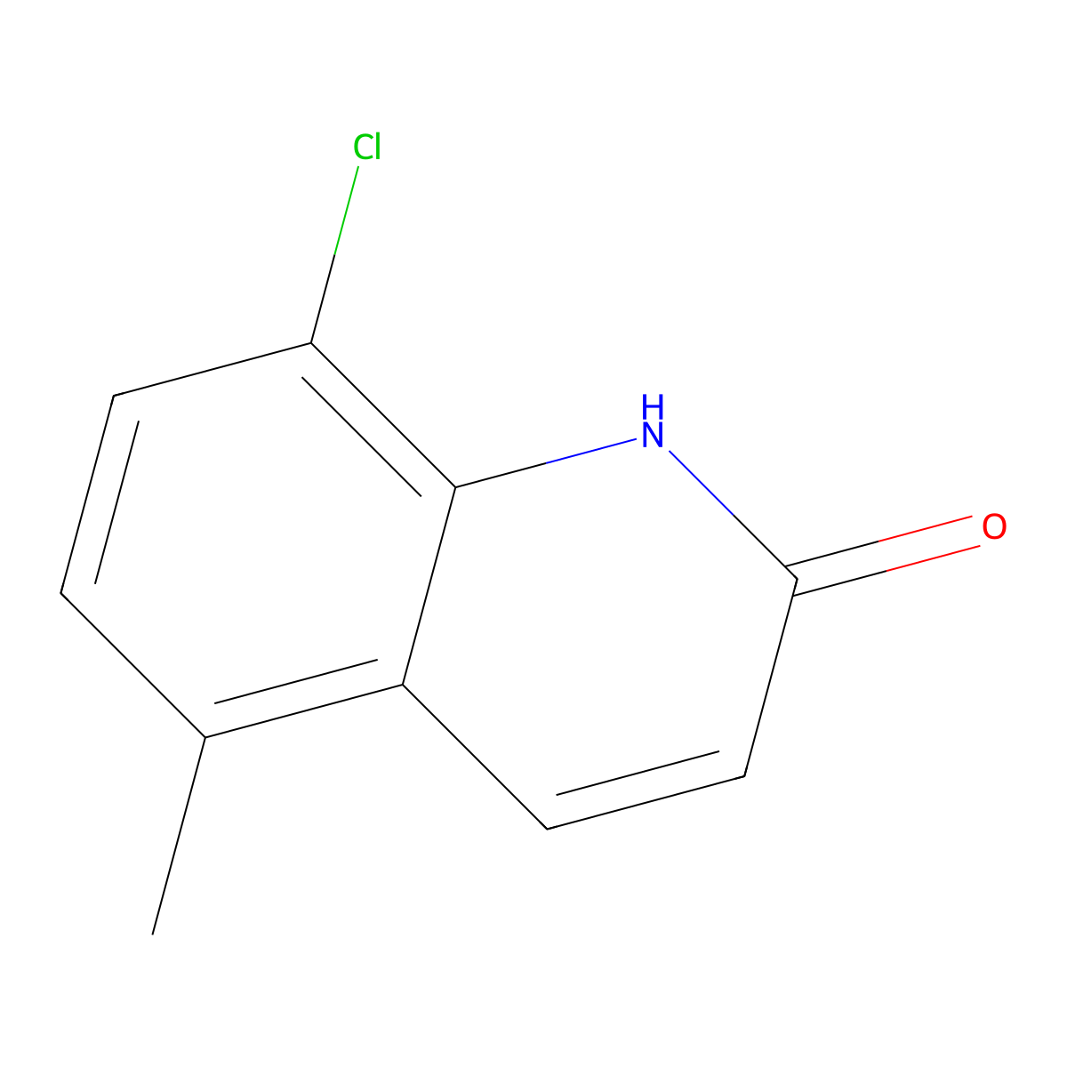 8-Chloro-5-methylquinolin-2(1H)-one molecular structure, CAS 1388027-52-8