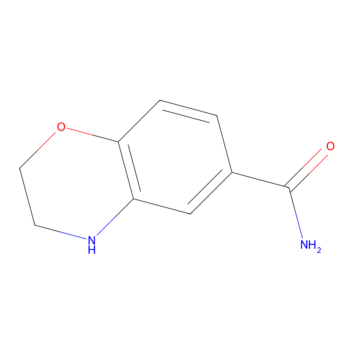 3,4-Dihydro-2h-1,4-benzoxazine-6-carboxamide molecular structure, CAS 1388028-74-7