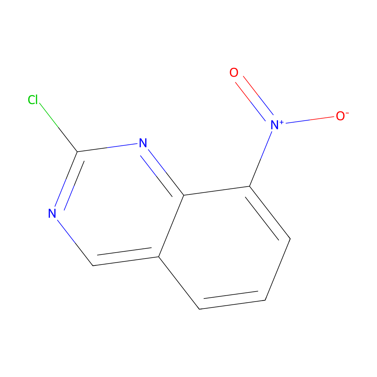 2-Chloro-8-nitroquinazoline molecular structure, CAS 1388033-06-4