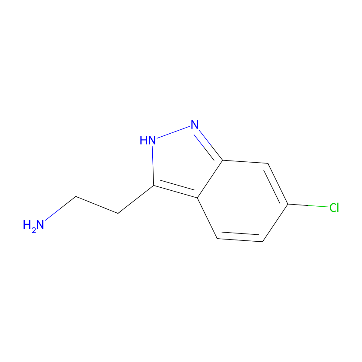 2-(6-Chloro-1H-indazol-3-yl)ethanamine molecular structure, CAS 1388033-97-3