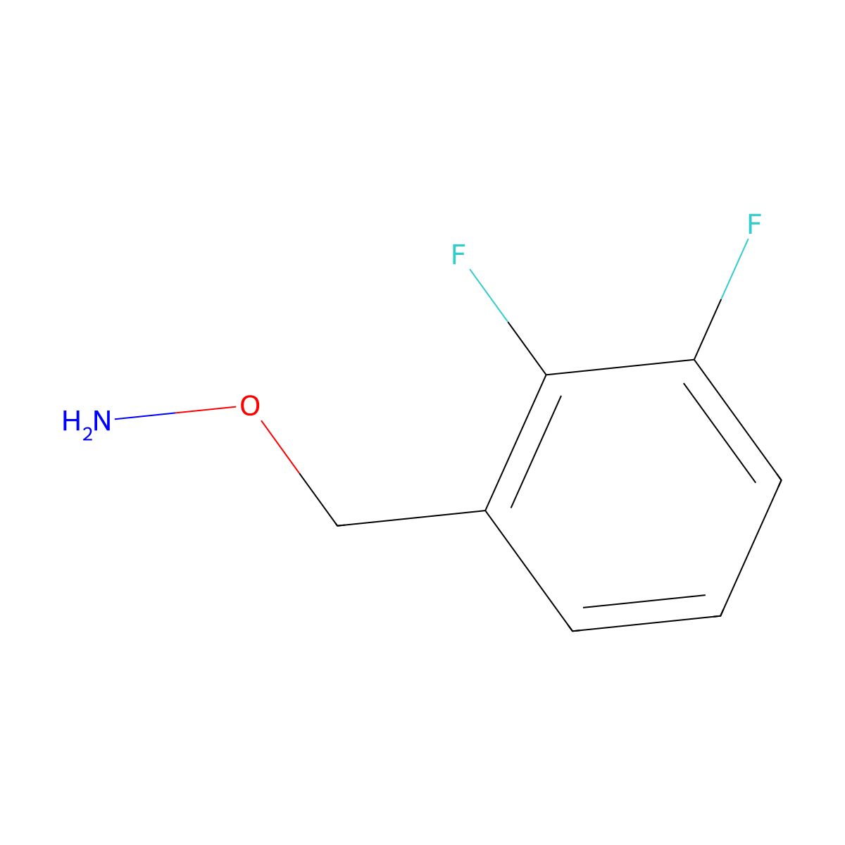 O-(2,3-difluorobenzyl)hydroxylamine molecular structure, CAS 1388036-03-0
