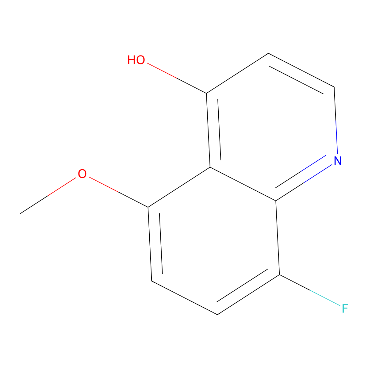 8-Fluoro-5-methoxyquinolin-4-ol molecular structure, CAS 1388036-32-5