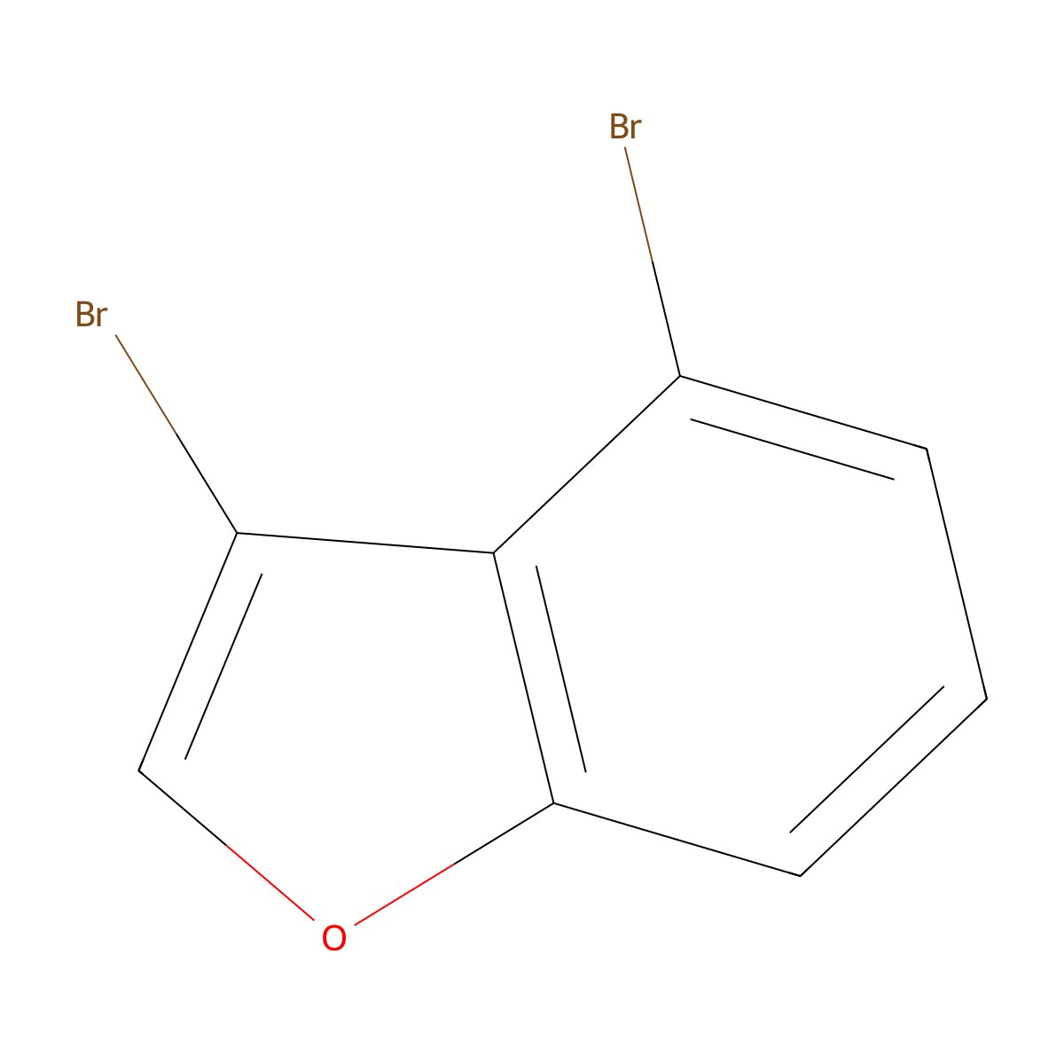 3,4-Dibromo-1-benzofuran molecular structure, CAS 1388041-06-2