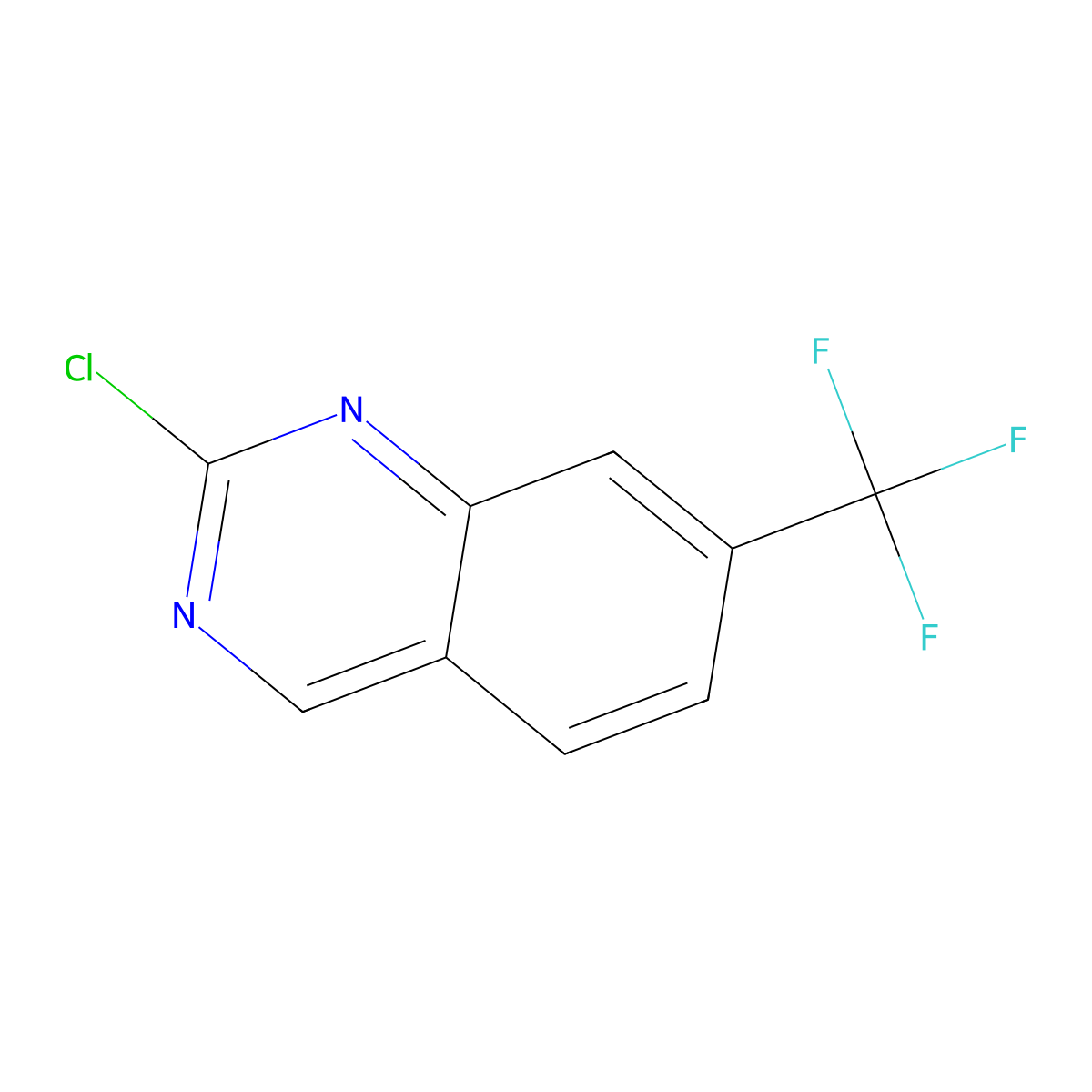 2-Chloro-7-(trifluoromethyl)quinazoline molecular structure, CAS 1388043-95-5