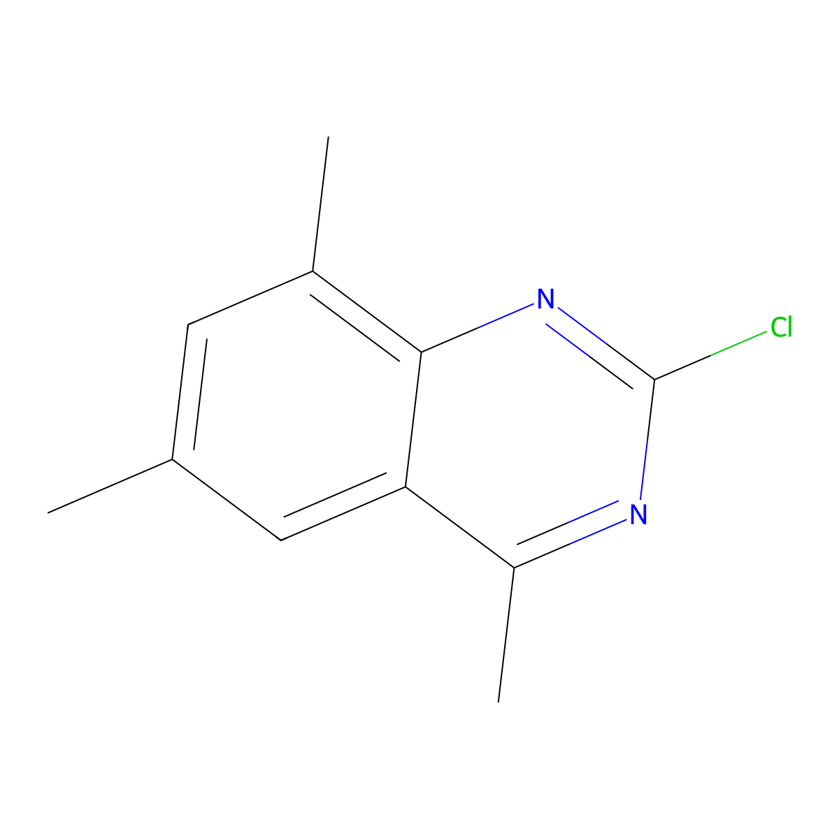 2-Chloro-4,6,8-trimethylquinazoline molecular structure, CAS 1388044-09-4