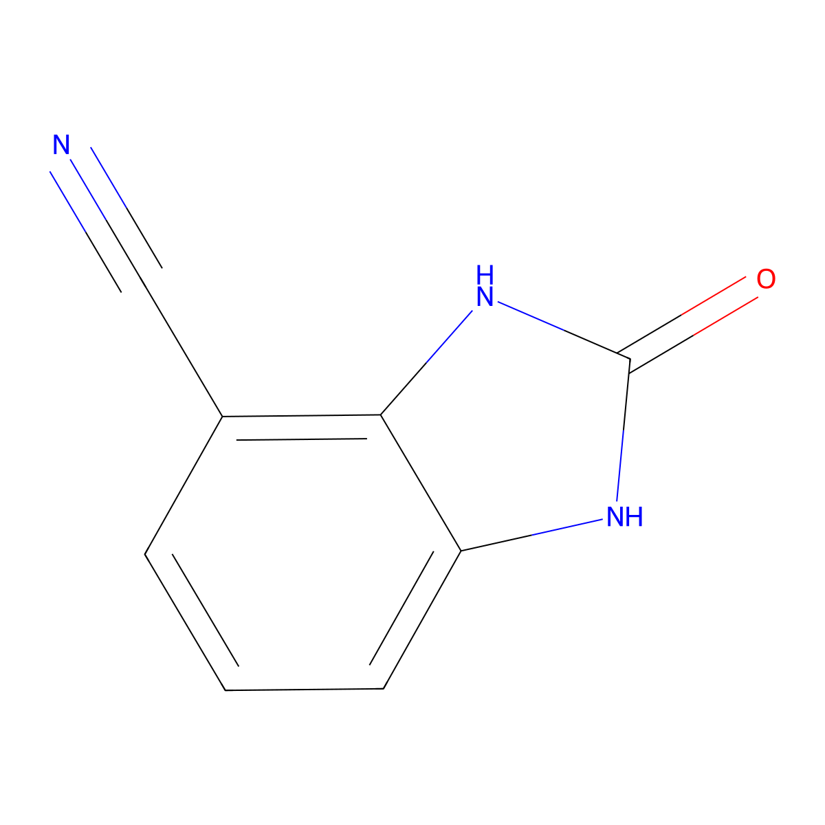 2-Oxo-2,3-dihydro-1H-benzo[d]imidazole-4-carbonitrile molecular structure, CAS 1388047-42-4