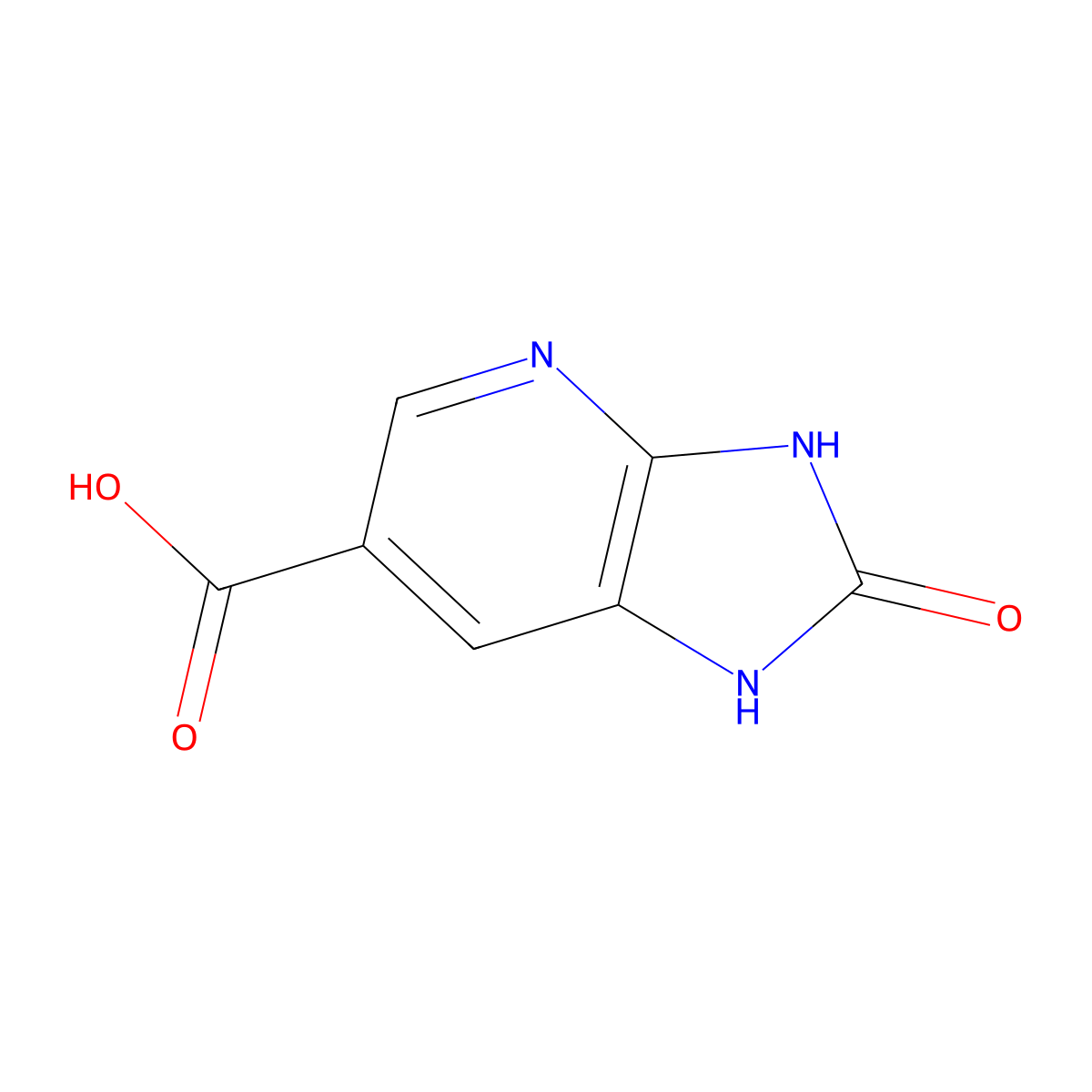 2-oxo-1H,2H,3H-imidazo[4,5-b]pyridine-6-carboxylic acid molecular structure, CAS 1388048-97-2
