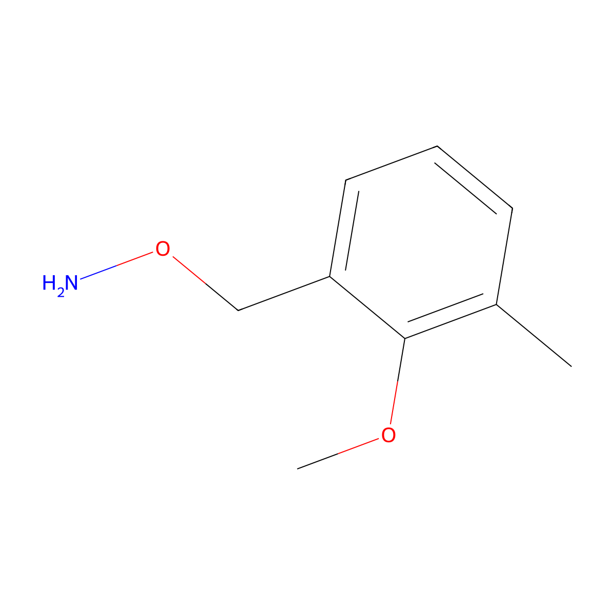 O-(2-Methoxy-3-methylbenzyl)hydroxylamine molecular structure, CAS 1388049-14-6