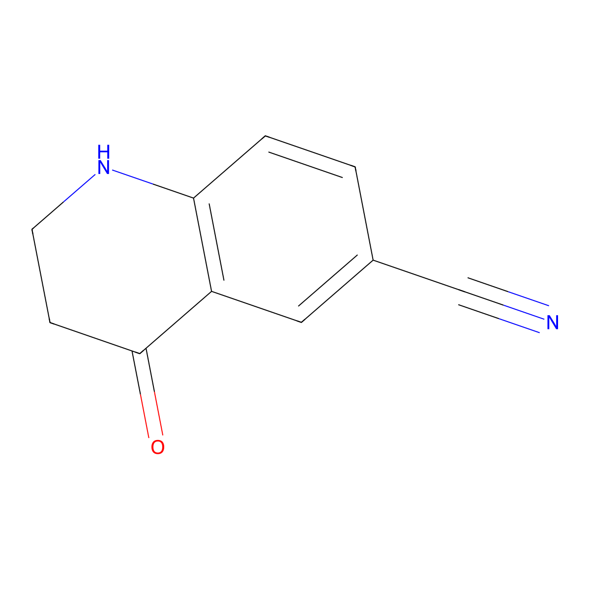 4-Oxo-1,2,3,4-tetrahydroquinoline-6-carbonitrile molecular structure, CAS 1388049-36-2