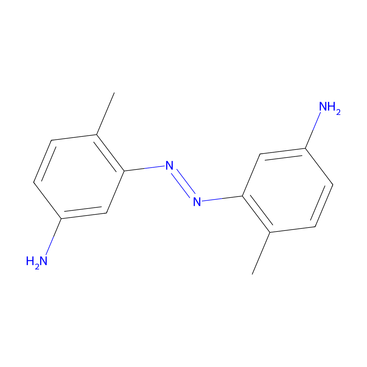 5,5'-Diamino-2,2'-dimethylazobenzene molecular structure, CAS 138805-29-5