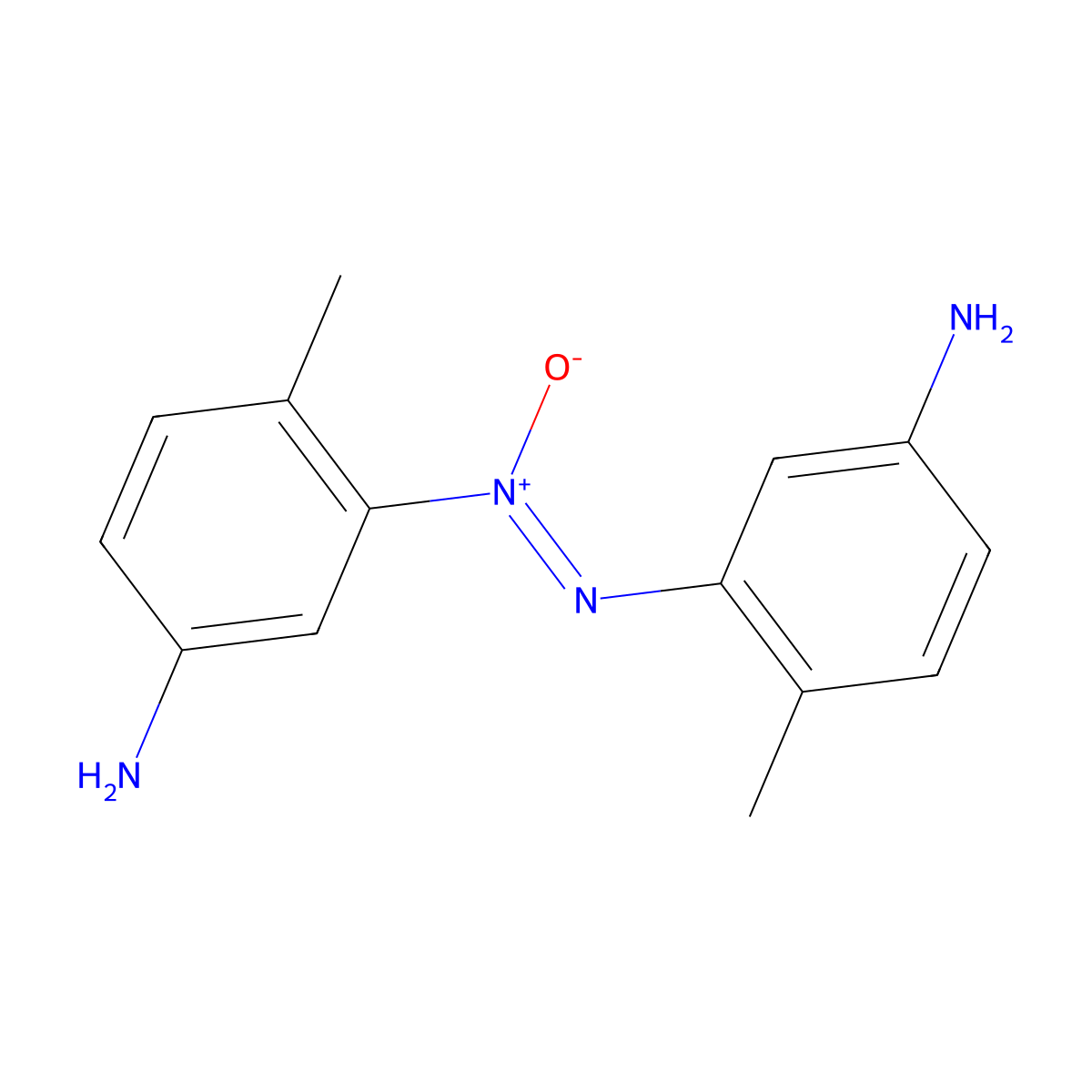 5,5'-Diamino-2,2'-dimethylazoxybenzene molecular structure, CAS 138805-30-8