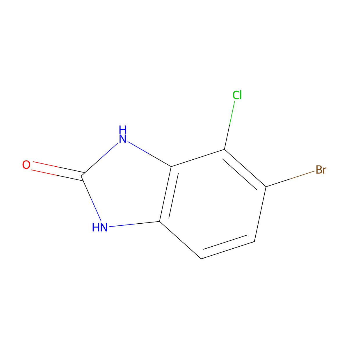 5-bromo-4-chloro-1,3-dihydro-2H-benzo[d]imidazol-2-one molecular structure, CAS 1388050-02-9