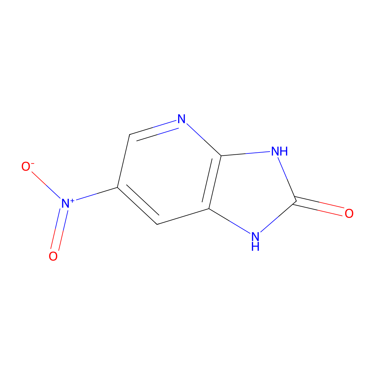 6-nitro-1H,2H,3H-imidazo[4,5-b]pyridin-2-one molecular structure, CAS 1388050-64-3