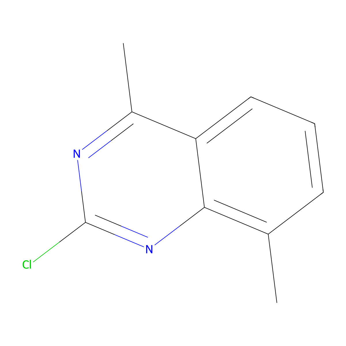 2-Chloro-4,8-dimethylquinazoline molecular structure, CAS 1388050-74-5