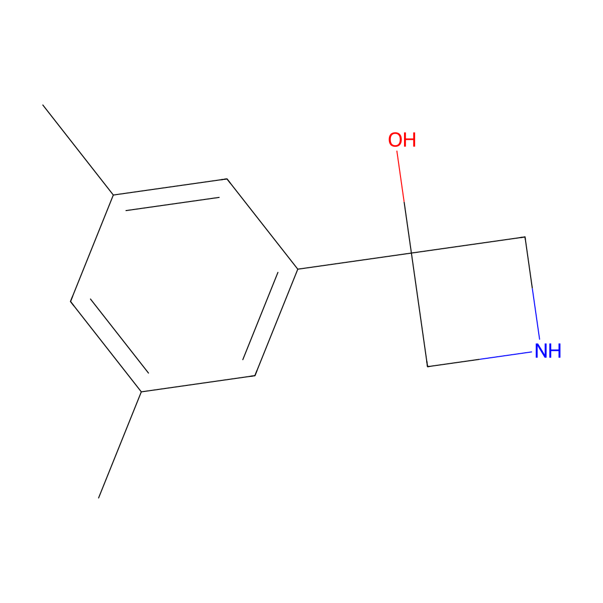 3-(3,5-Dimethylphenyl)azetidin-3-ol molecular structure, CAS 1388052-46-7