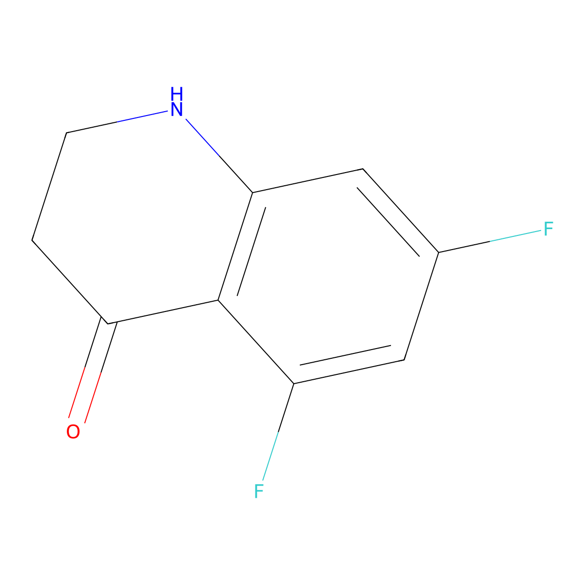 5,7-Difluoro-1,2,3,4-tetrahydroquinolin-4-one molecular structure, CAS 1388052-79-6
