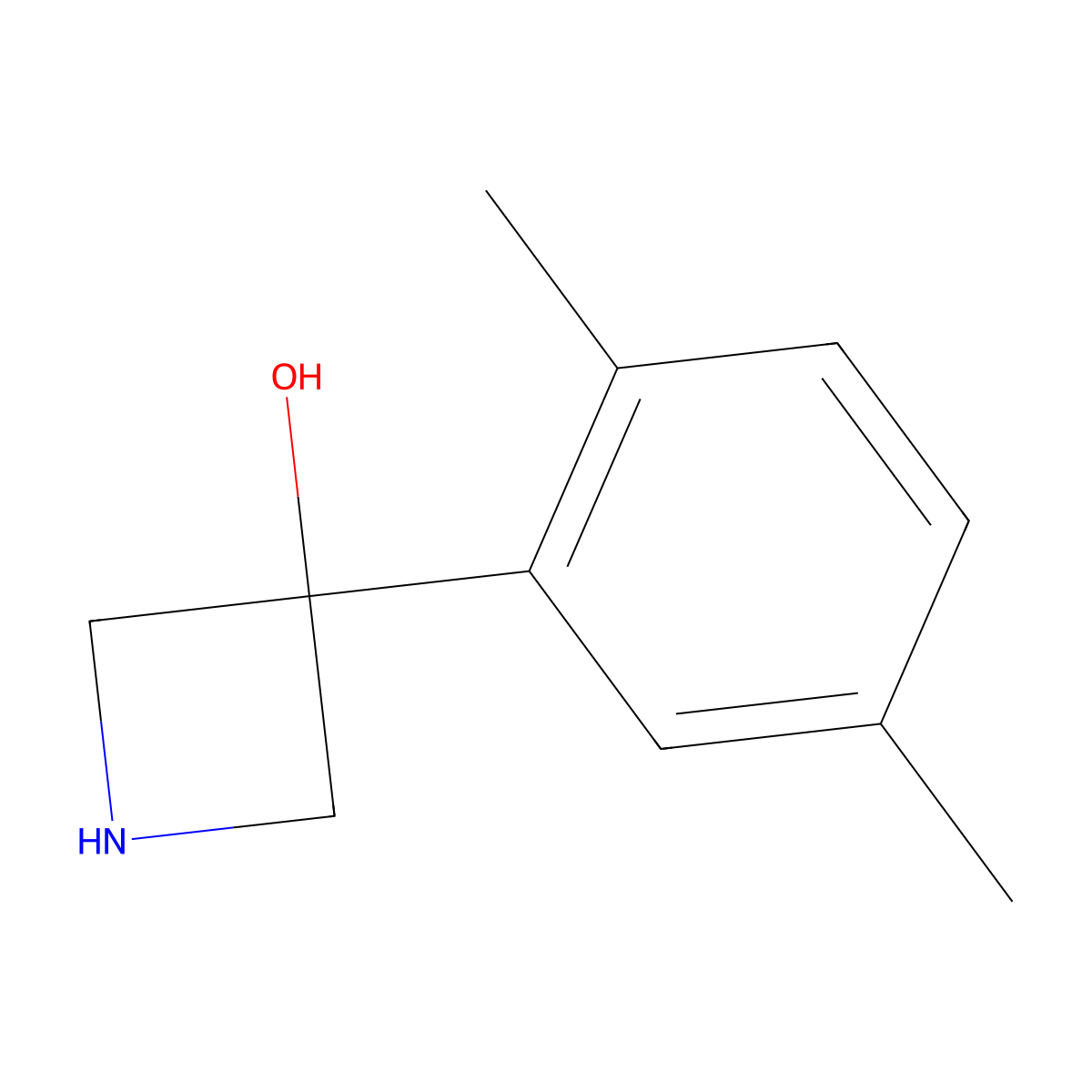 3-(2,5-Dimethylphenyl)azetidin-3-ol molecular structure, CAS 1388054-72-5