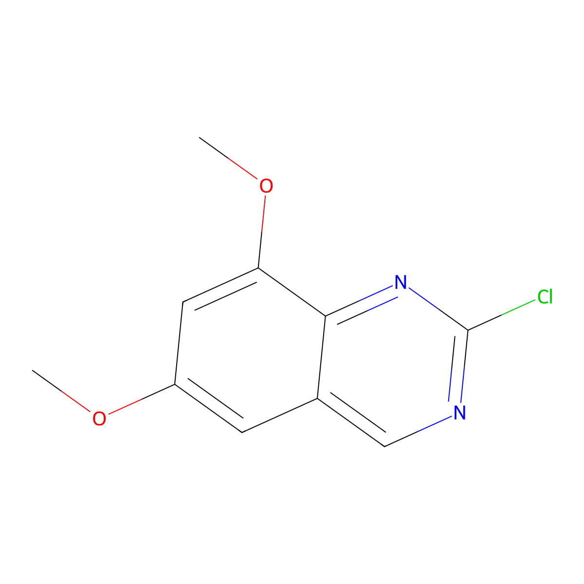 2-Chloro-6,8-dimethoxyquinazoline molecular structure, CAS 1388055-75-1