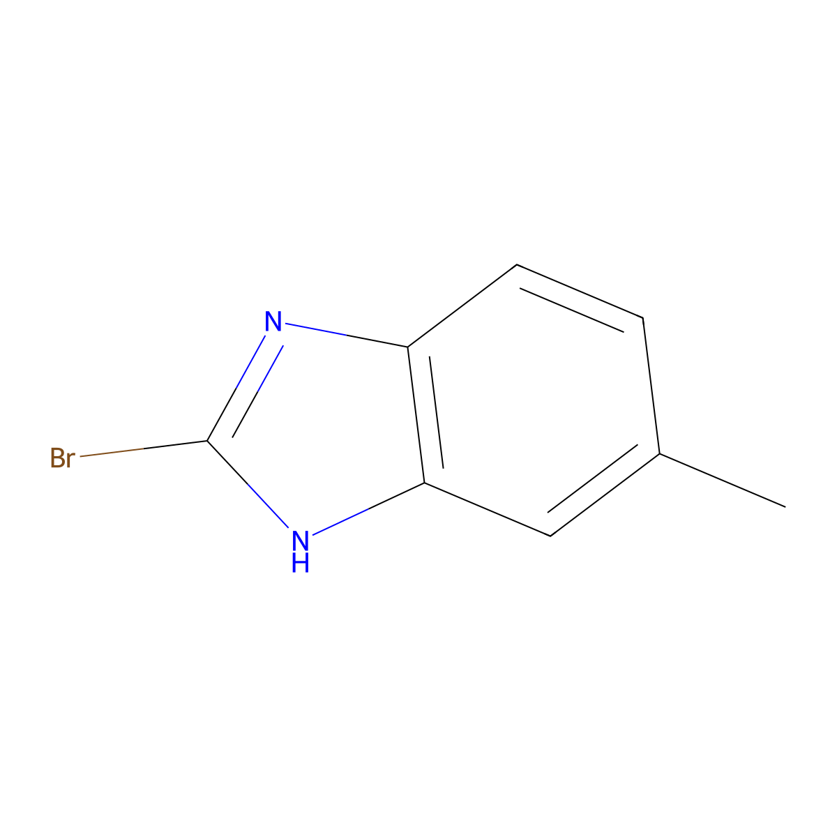 2-broMo-6-Methyl-1H-benzo[d]iMidazole molecular structure, CAS 1388060-94-3