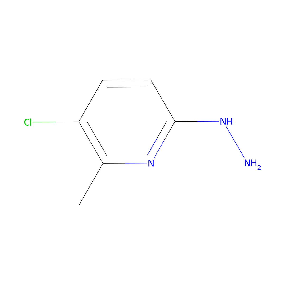 3-Chloro-6-hydrazinyl-2-methylpyridine molecular structure, CAS 1388061-23-1