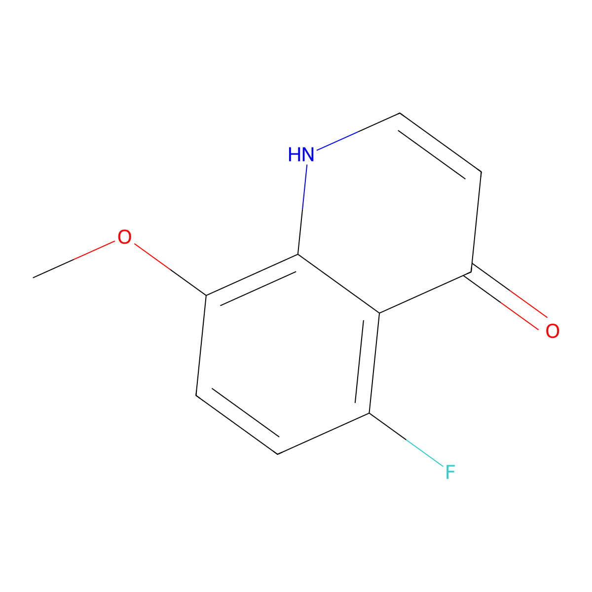 5-Fluoro-8-methoxyquinolin-4-ol molecular structure, CAS 1388062-45-0