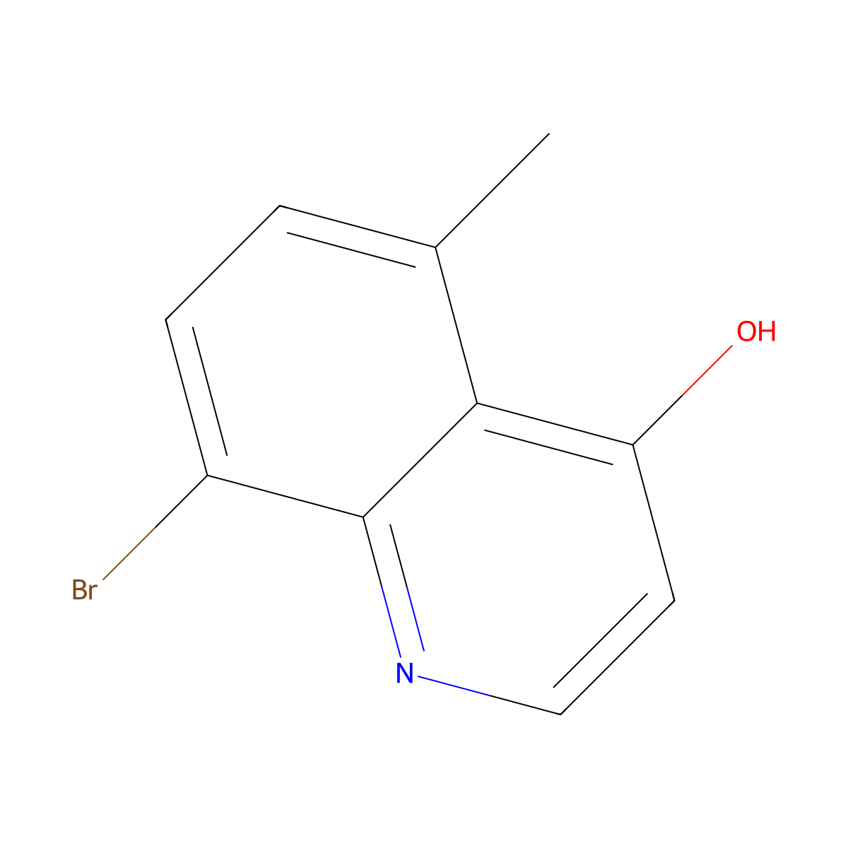 8-Bromo-5-methylquinolin-4-ol molecular structure, CAS 1388062-58-5