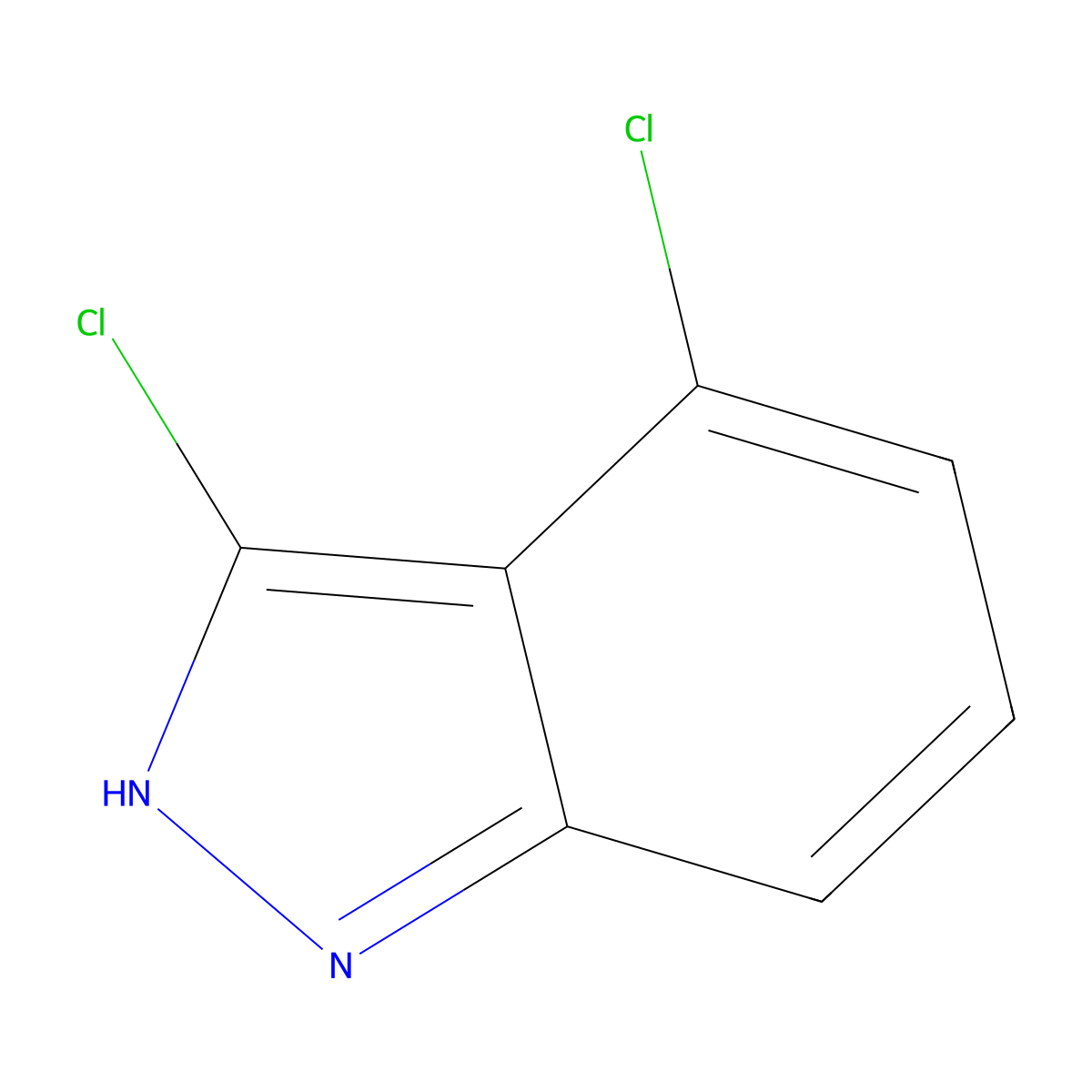 3,4-Dichloro-1H-indazole molecular structure, CAS 1388065-23-3
