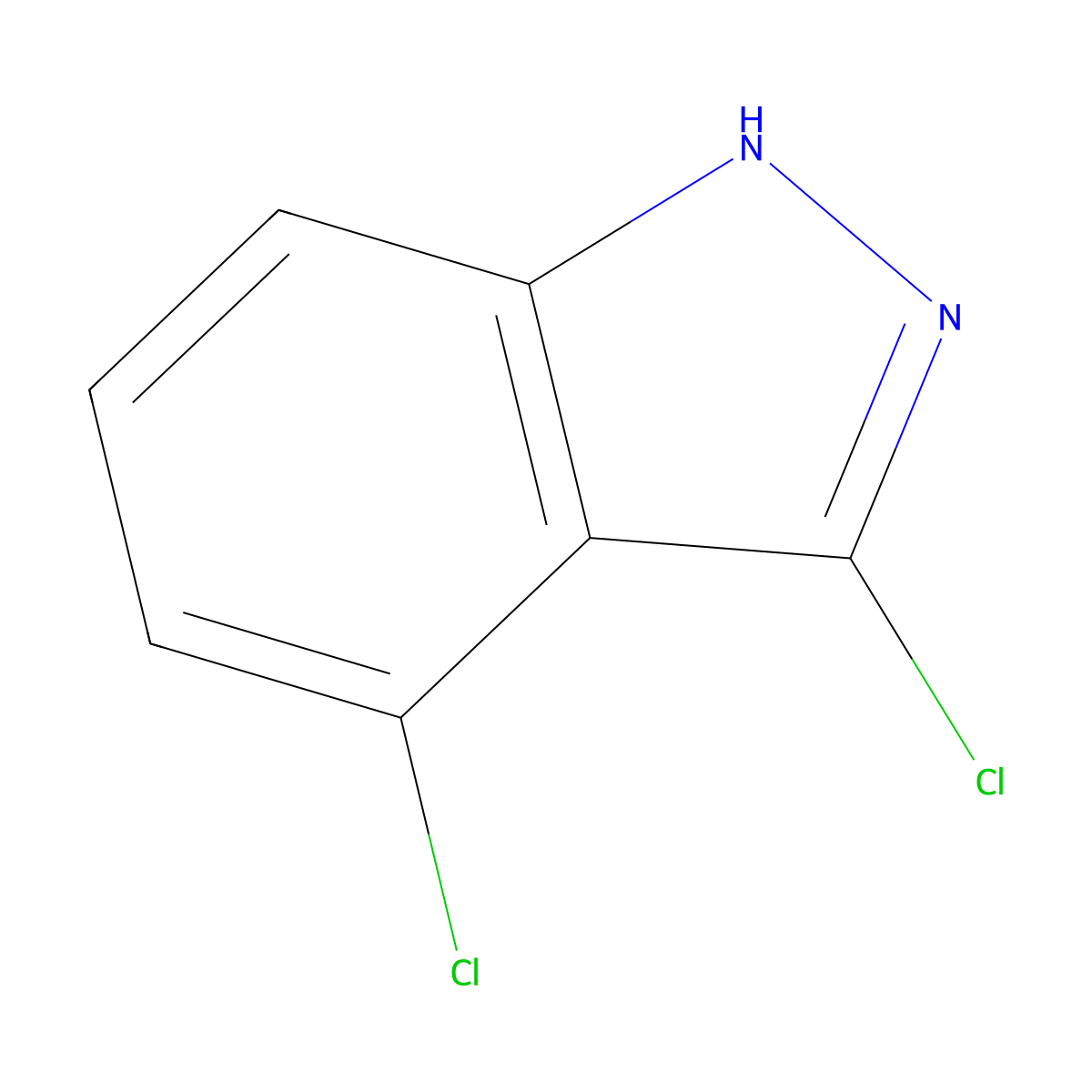 3,4-Dichloro-1H-indazole molecular structure, CAS 1388065-23-3