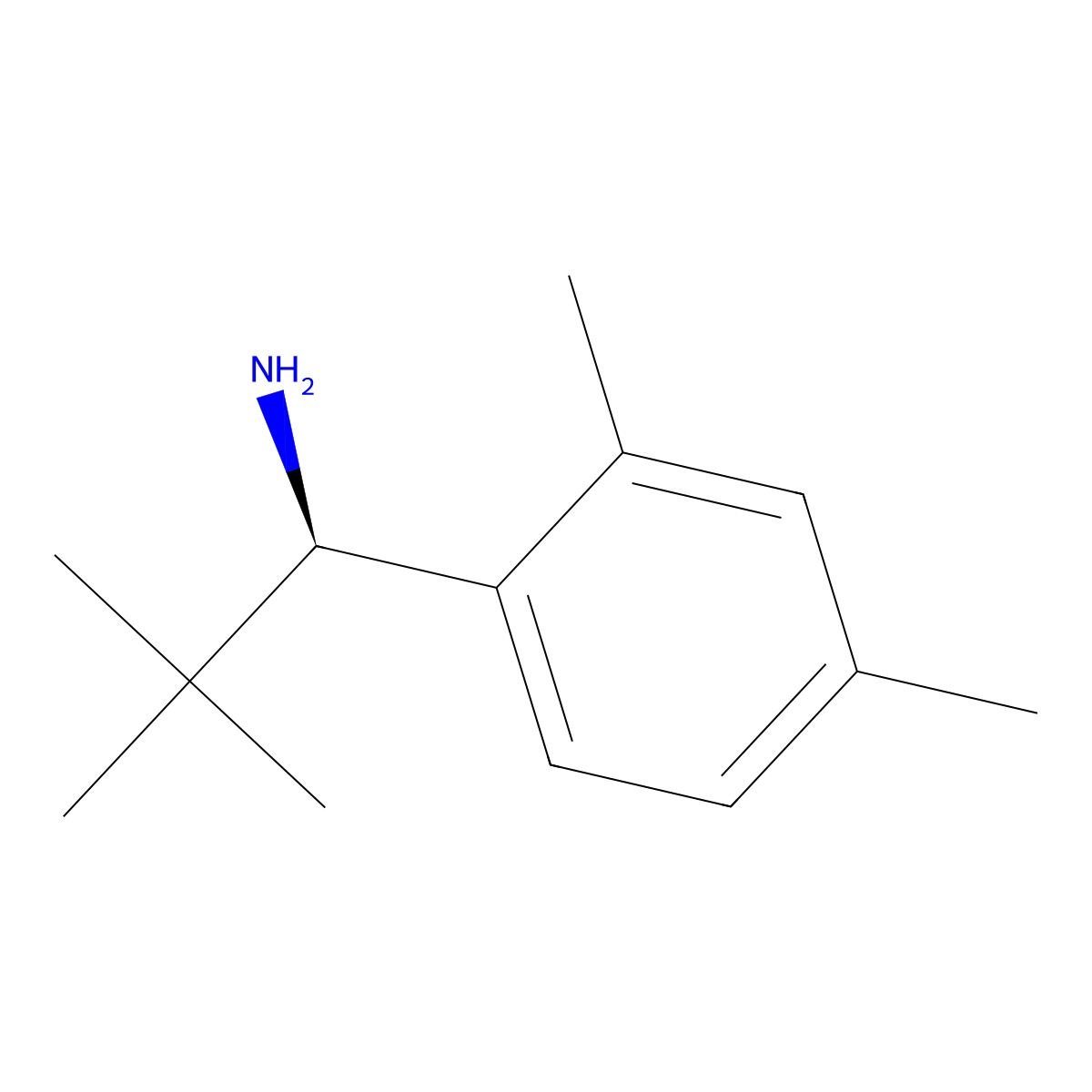 (R)-1-(2,4-Dimethylphenyl)-2,2-dimethylpropan-1-amine molecular structure, CAS 1388066-87-2