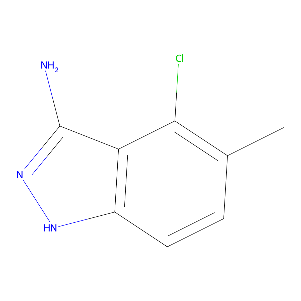 4-Chloro-5-methyl-1H-indazol-3-amine molecular structure, CAS 1388069-19-9