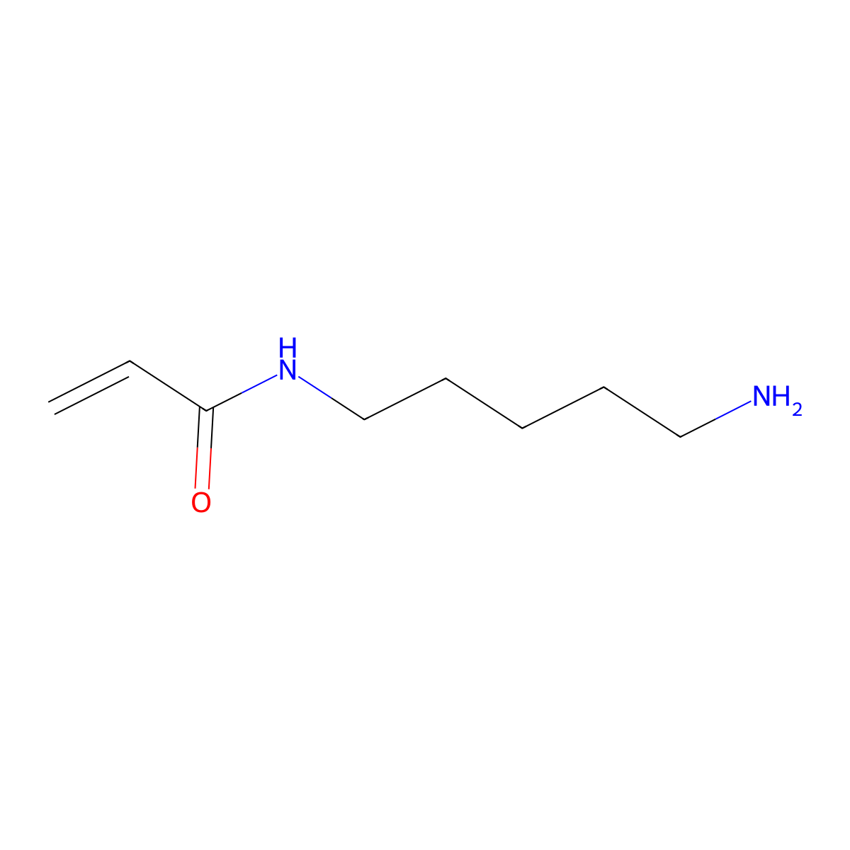N-(5-Aminopentyl)acrylamide molecular structure, CAS 138807-78-0