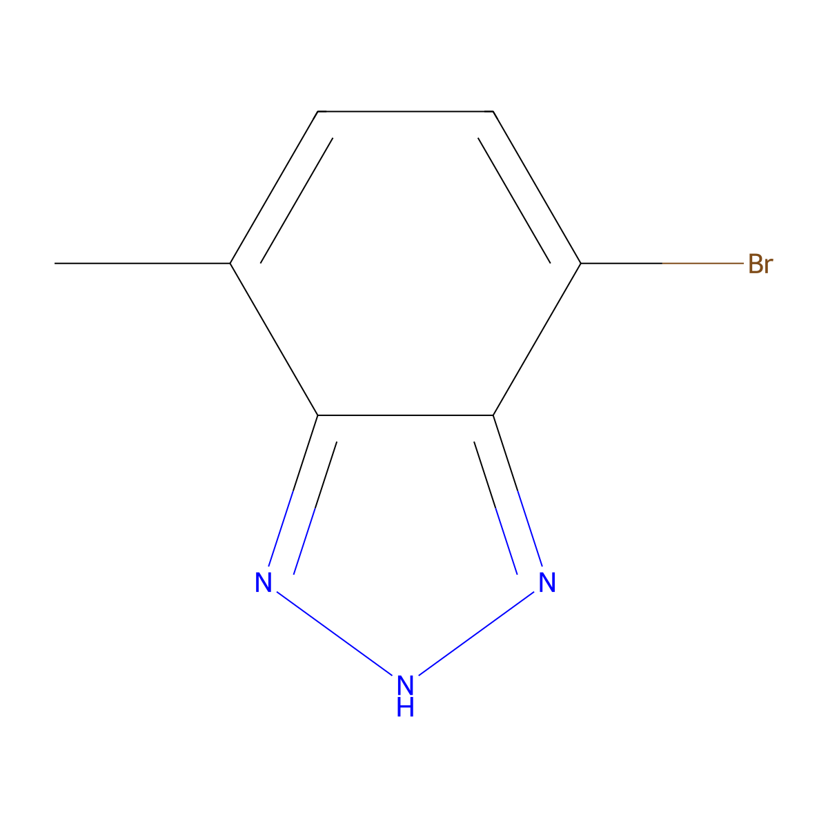 4-Bromo-7-methyl-1H-benzo[d][1,2,3]triazole molecular structure, CAS 1388070-71-0