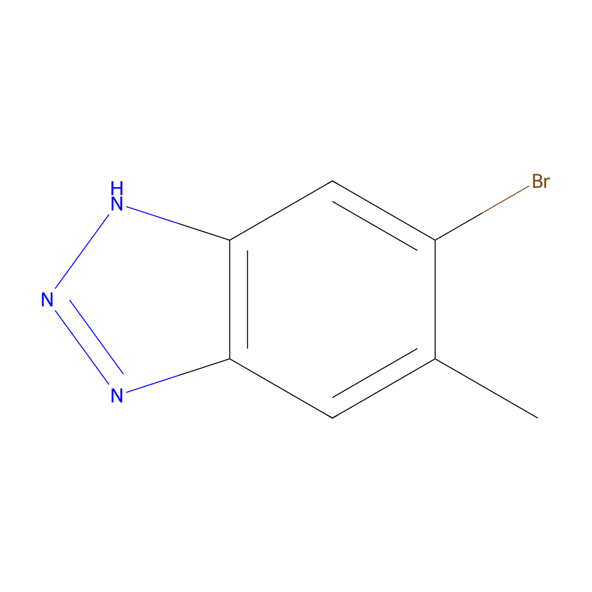 5-bromo-6-methyl-1H-benzo[d][1,2,3]triazole molecular structure, CAS 1388070-91-4