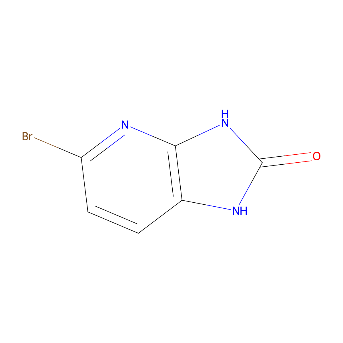 5-bromo-1H,2H,3H-imidazo(4,5-b)pyridin-2-one molecular structure, CAS 1388071-05-3