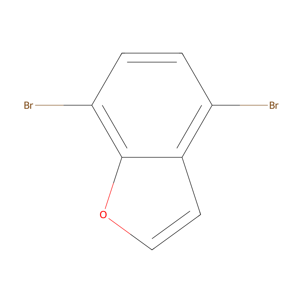 4,7-Dibromo-1-benzofuran molecular structure, CAS 1388071-29-1