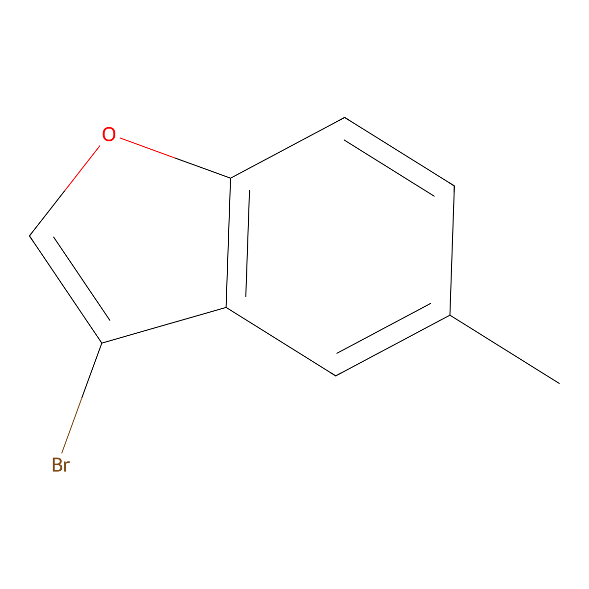 3-Bromo-5-methyl-1-benzofuran molecular structure, CAS 1388071-39-3