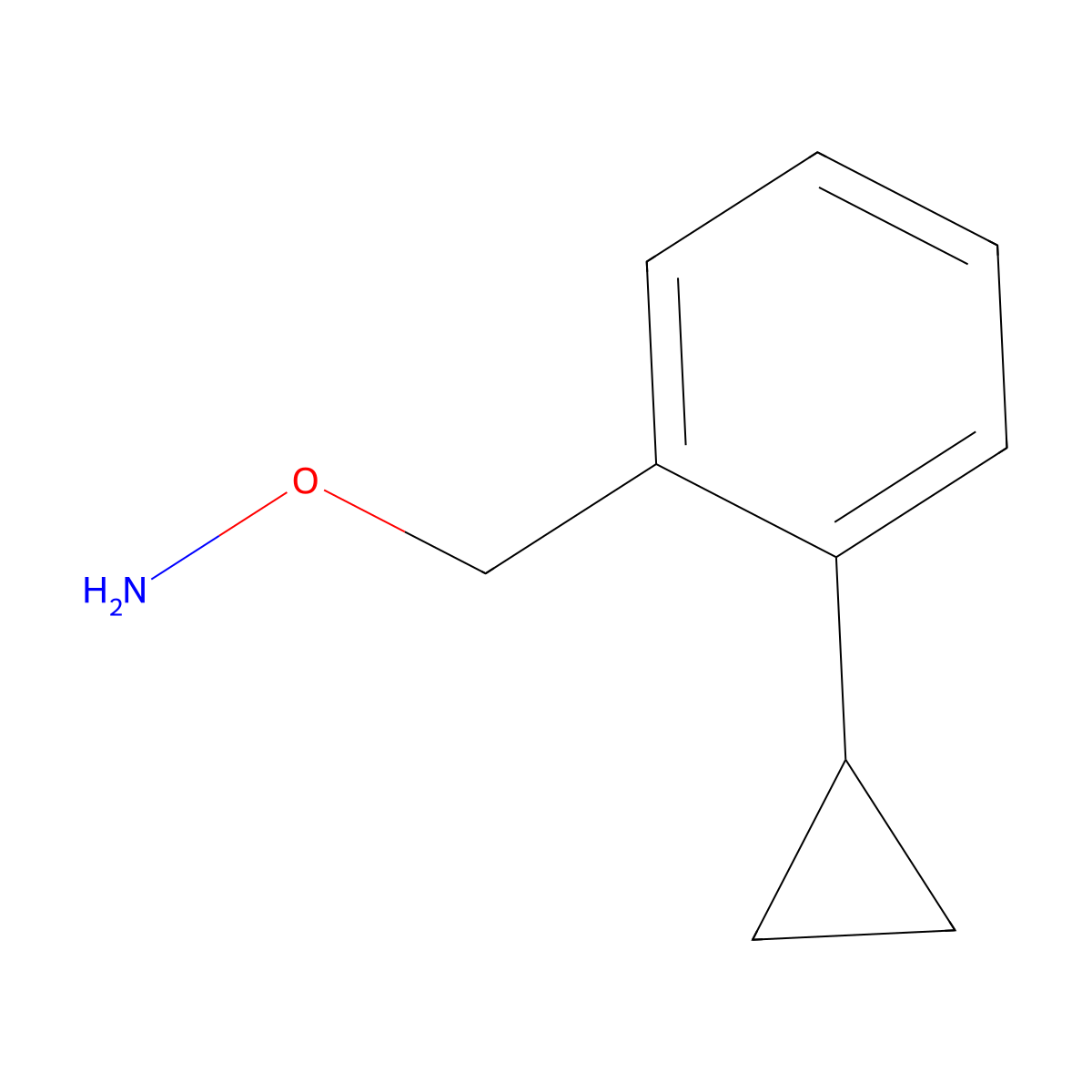 O-(2-Cyclopropylbenzyl)hydroxylamine molecular structure, CAS 1388074-11-0