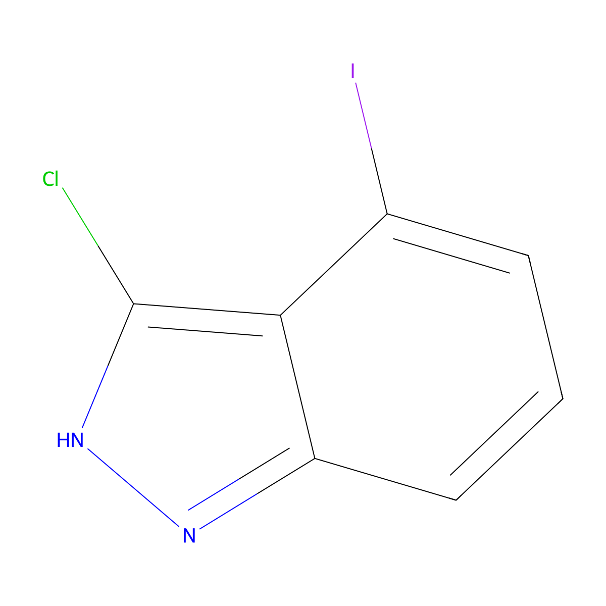 3-Chloro-4-iodo-1H-indazole molecular structure, CAS 1388076-91-2