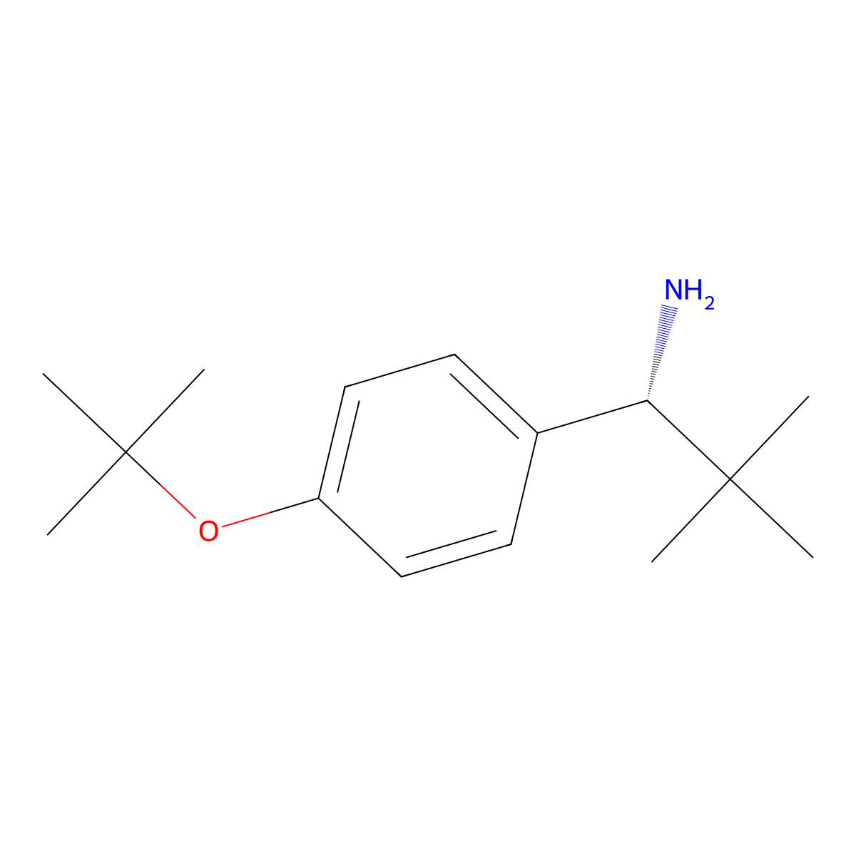 (R)-1-(4-(tert-Butoxy)phenyl)-2,2-dimethylpropan-1-amine molecular structure, CAS 1388085-06-0