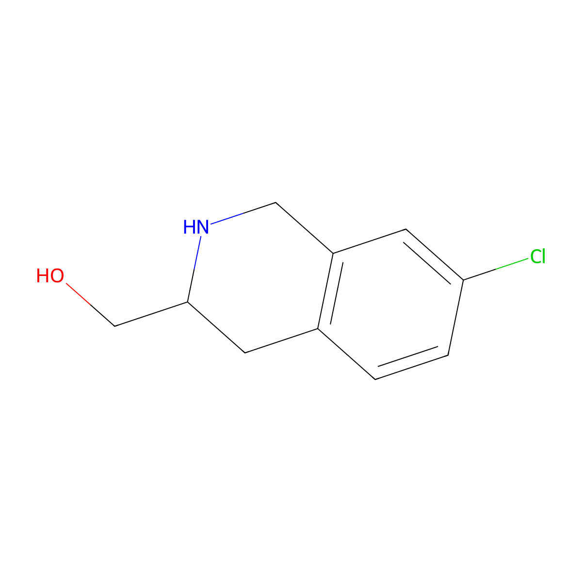 [(3S)-7-chloro-1,2,3,4-tetrahydroisoquinolin-3-yl]methanol molecular structure, CAS 1388092-18-9