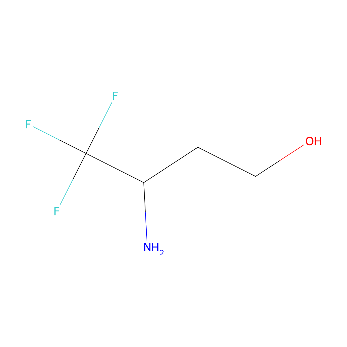 (S)-3-Amino-4,4,4-trifluorobutan-1-ol molecular structure, CAS 1388098-52-9