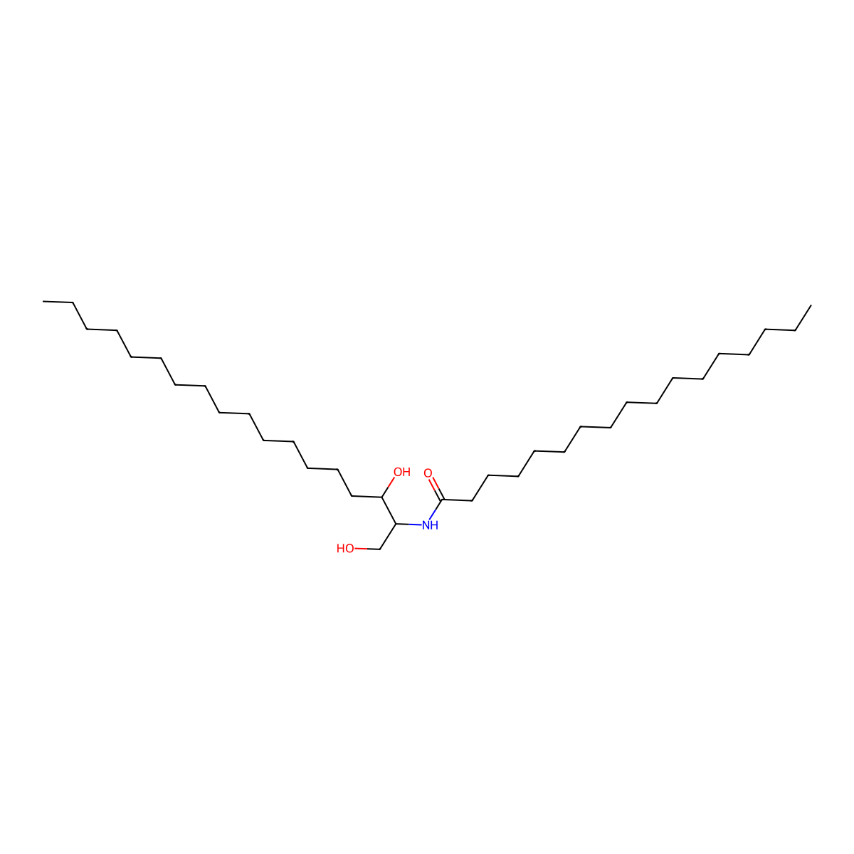 N-(heptadecanoyl)-sphinganine molecular structure, CAS 1388156-40-8