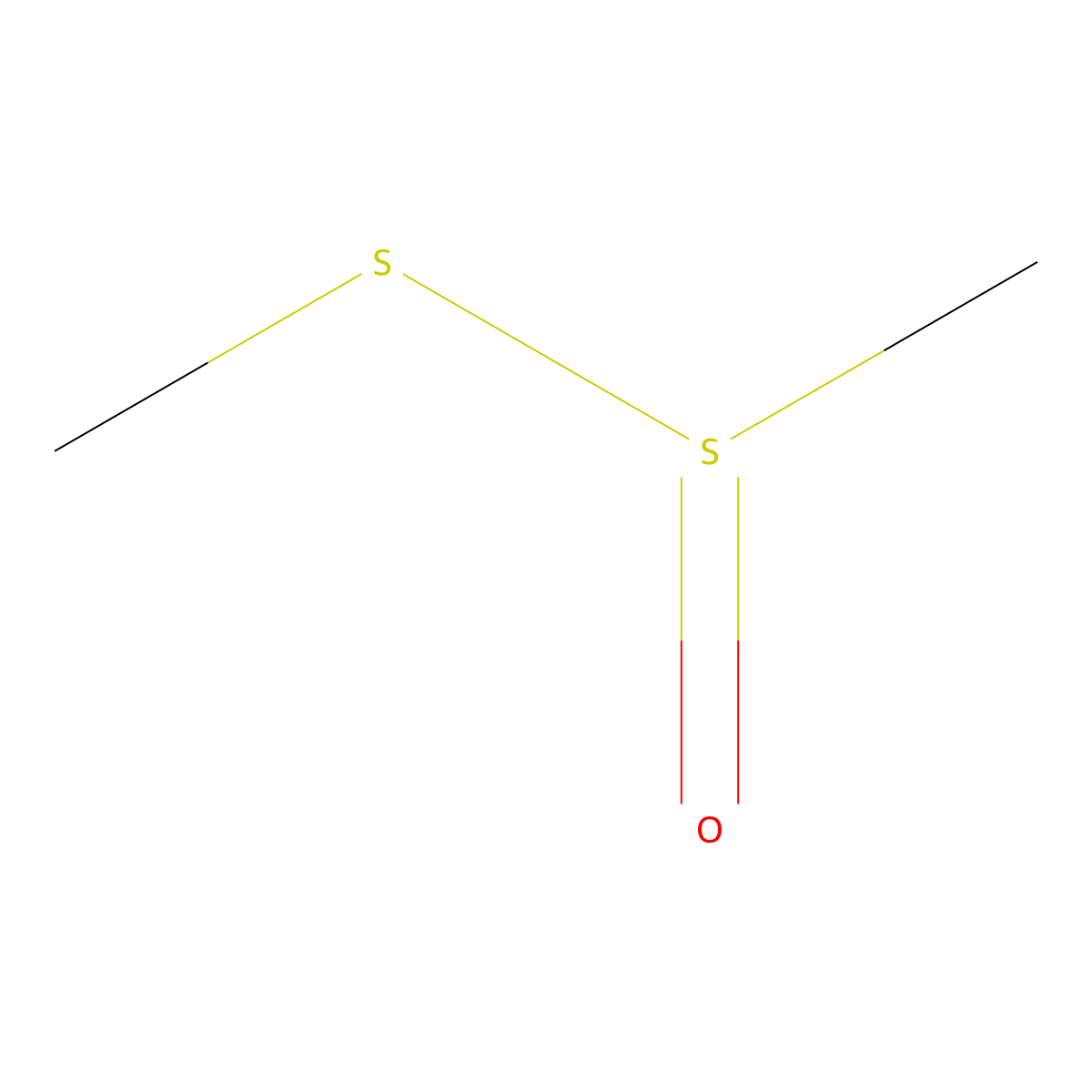 Methyl methanethiosulfinate molecular structure, CAS 13882-12-7