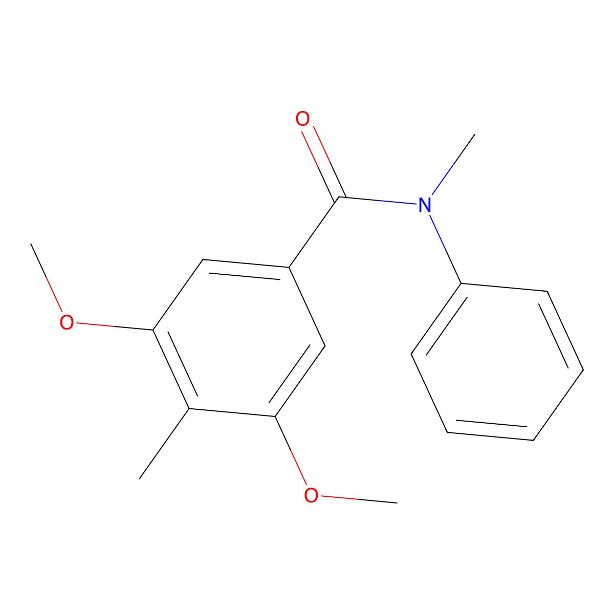 3,5-dimethoxy-N,4-dimethyl-N-phenylbenzamide molecular structure, CAS 1388208-24-9