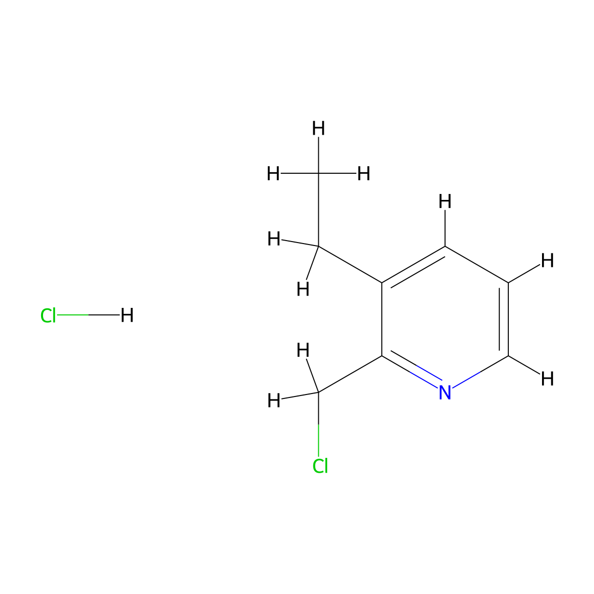 2-(Chloromethyl)-3-ethylpyridine hydrochloride molecular structure, CAS 1388218-31-2