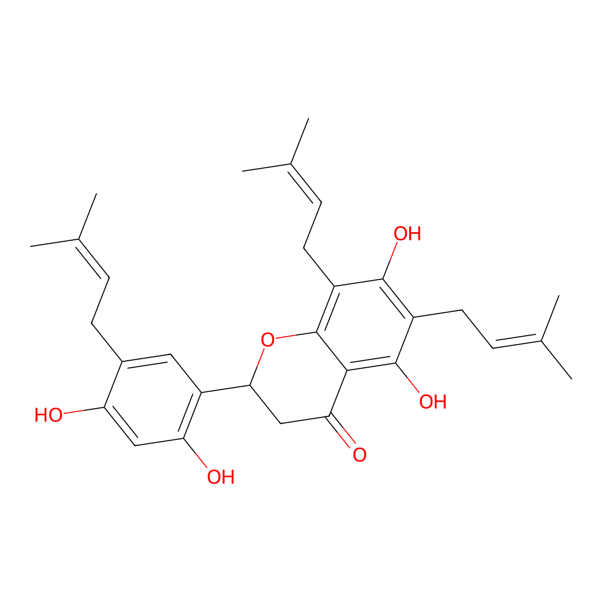 lespedezaflavanone H molecular structure, CAS 138822-59-0