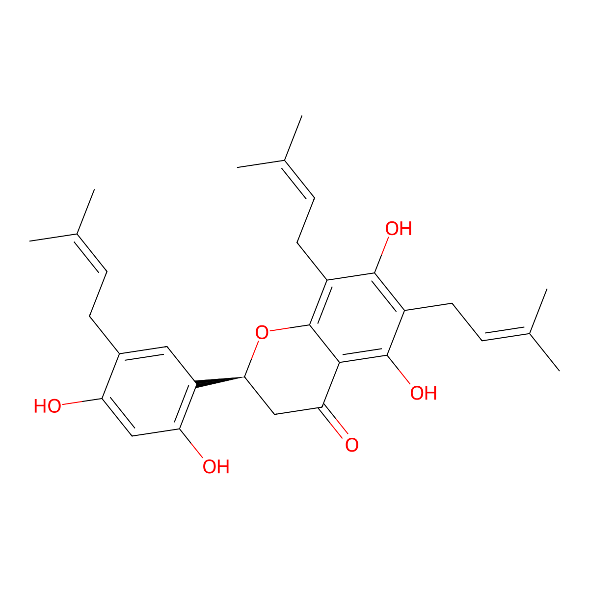 lespedezaflavanone H molecular structure, CAS 138822-59-0